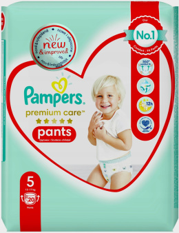 PAMPERS Premium Care Pants Pieluchomajtki Rozmiar 5 20 szt 12-17 kg
