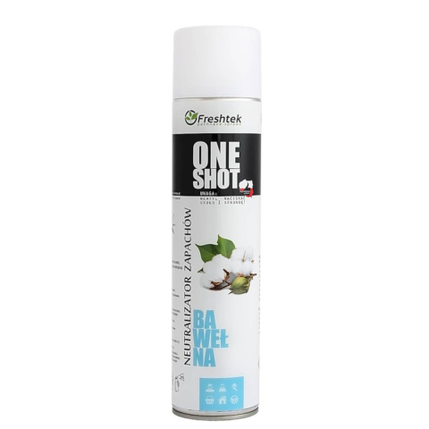 Freshtek ONE SHOT Neutralizator zapachów Bawełna 600ml