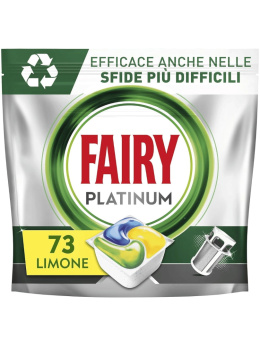 FAIRY CAPS PLATINUM LEMON All in One Kapsułki do zmywarki 73 szt