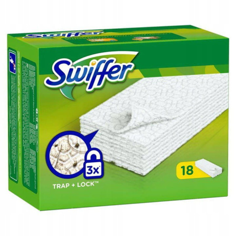 Swiffer DRY Suche wkłady do mopa, zapas, ściereczki do podłóg op. 18 szt DE