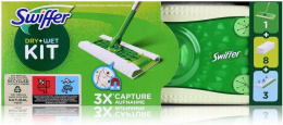 Swiffer Pakiet startowy mop płaski + wkłady 8 suchych 3 mokre Oryginał DE